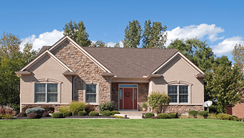 smaller single family home exterior